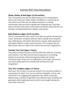 Summer 2017 Class Descriptions