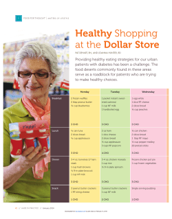 Healthy Shopping at the Dollar Store