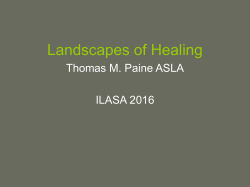 Landscape of healing