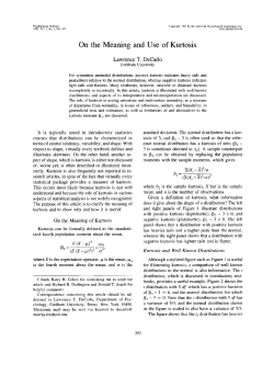 On the Meaning and Use of Kurtosis