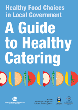 Healthy Food Choices in Local Government