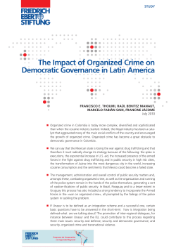 The impact of organized crime on democratic governance in Latin