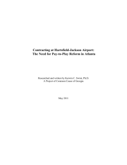 Contracting at Hartsfield-Jackson Airport