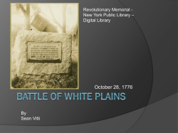 Battle of White Plains - The Hudson River Valley Institute