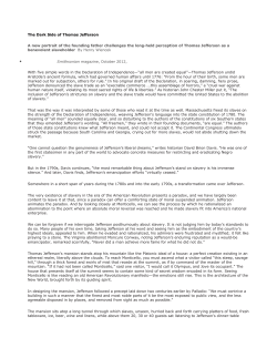 The Dark Side of Thomas Jefferson