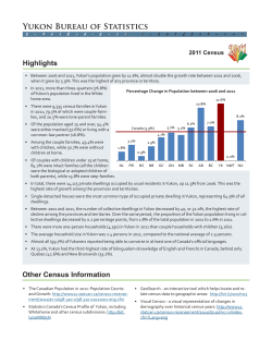 Census 2011-Summary - Executive Council Office