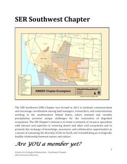 SER-SW 2015 Annual Conference Program