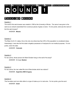 2013 Bishop Garrigan Quiz Bowl Tournament