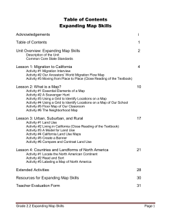 Table of Contents - Porter History