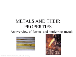 metals and their compounds