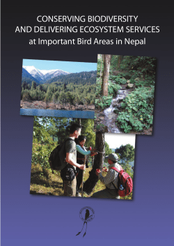 CONSERVING BIODIVERSITY AND DELIVERING