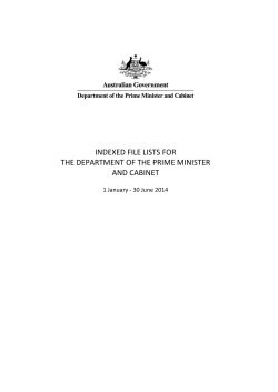 PDF 711 KB - Department of the Prime Minister and Cabinet