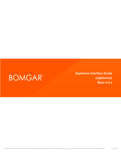 Configuring the Bomgar Appliance