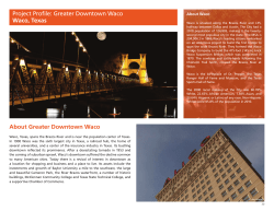 About Greater Downtown Waco Project Profile