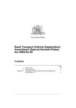 Amendment (Special Number-Plates) Act 2009 No 89