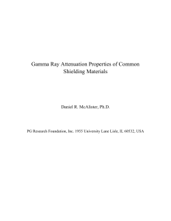 Gamma Ray Attenuation Properties of Common Shielding