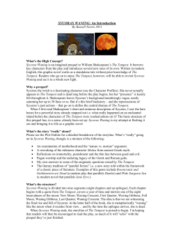 sycorax waning - Russ Has Written