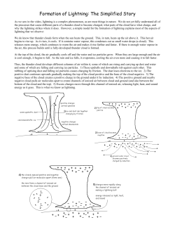 Formation of Lightning: The Simplified Story