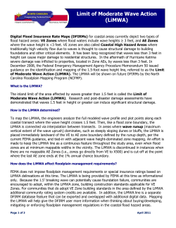 Limit of Moderate Wave Action (LiMWA)