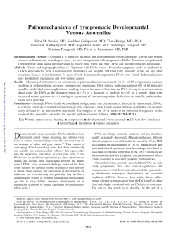 Pathomechanisms of Symptomatic Developmental Venous