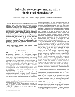 Full-color stereoscopic imaging with a single-pixel