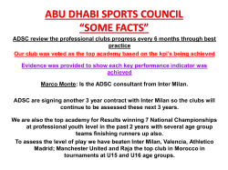 ADSC review the professional clubs progress every 6 months