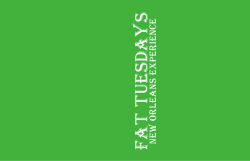 Cocktail Menu - Fat Tuesdays