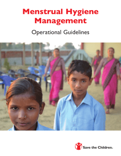 Menstrual Hygiene Management