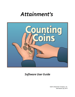 Counting Coins User`s Guide