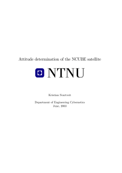 Attitude determination of the NCUBE satellite