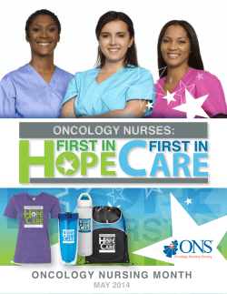 oncology nursing month 2014