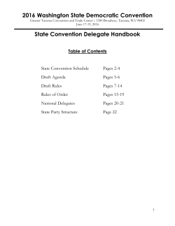 State Convention Delegate Handbook