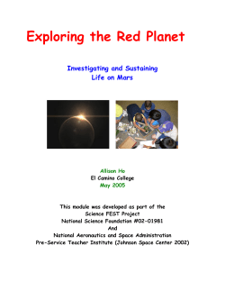 Exploring the Red Planet