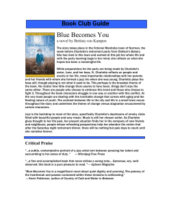 Blue Becomes You Reader`s Guide
