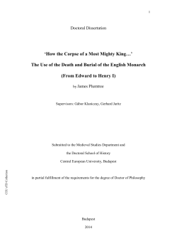 How the Corpse of a Most Mighty King… - eTD