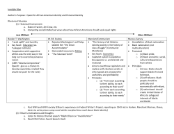 Invisible Man Author`s Purpose: Quest for African American Identity