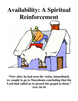 #5 Availability 2012-2013