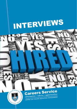 interviews - Careers Service