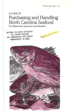 A Guide to Purchasing and Handling NC Seafood for Restaurant