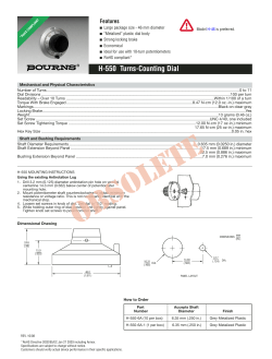 H-550 Turns-Counting Dial