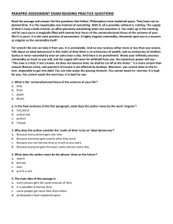 ParaPro Assessment Reading Practice Questions.pub (Read