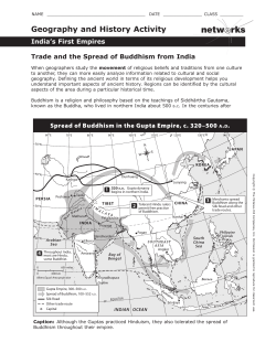 Geography and History Activity: Trade and the Spread of Buddhism