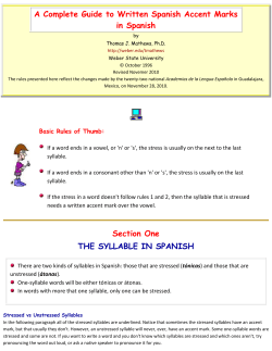 A Complete Guide to Written Spanish Accent Marks