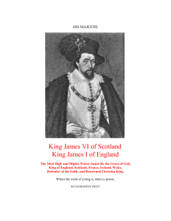 DAEMONOLOGIE (1597) by King James VI of Scotland