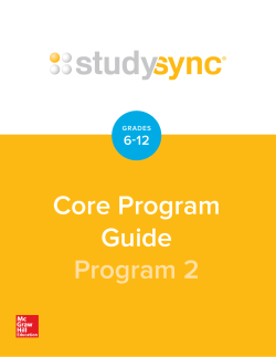 Core Program Guide Program 2