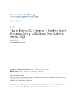 + Elizabeth Barrett Browning: Sewing, walking, and poetic labor in