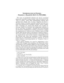 Hamdan v. Rumsfeld, 126 S. Ct. 2749 (2006)