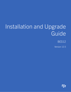 BES12-12.5-Installation and Upgrade Guide