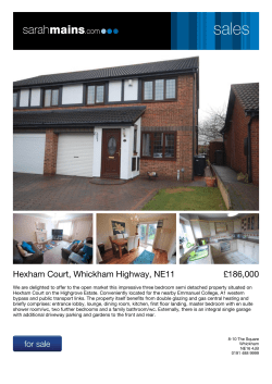 Hexham Court, Whickham Highway, NE11 186000