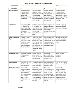 Story Writing : My Life as a Carbon Atom